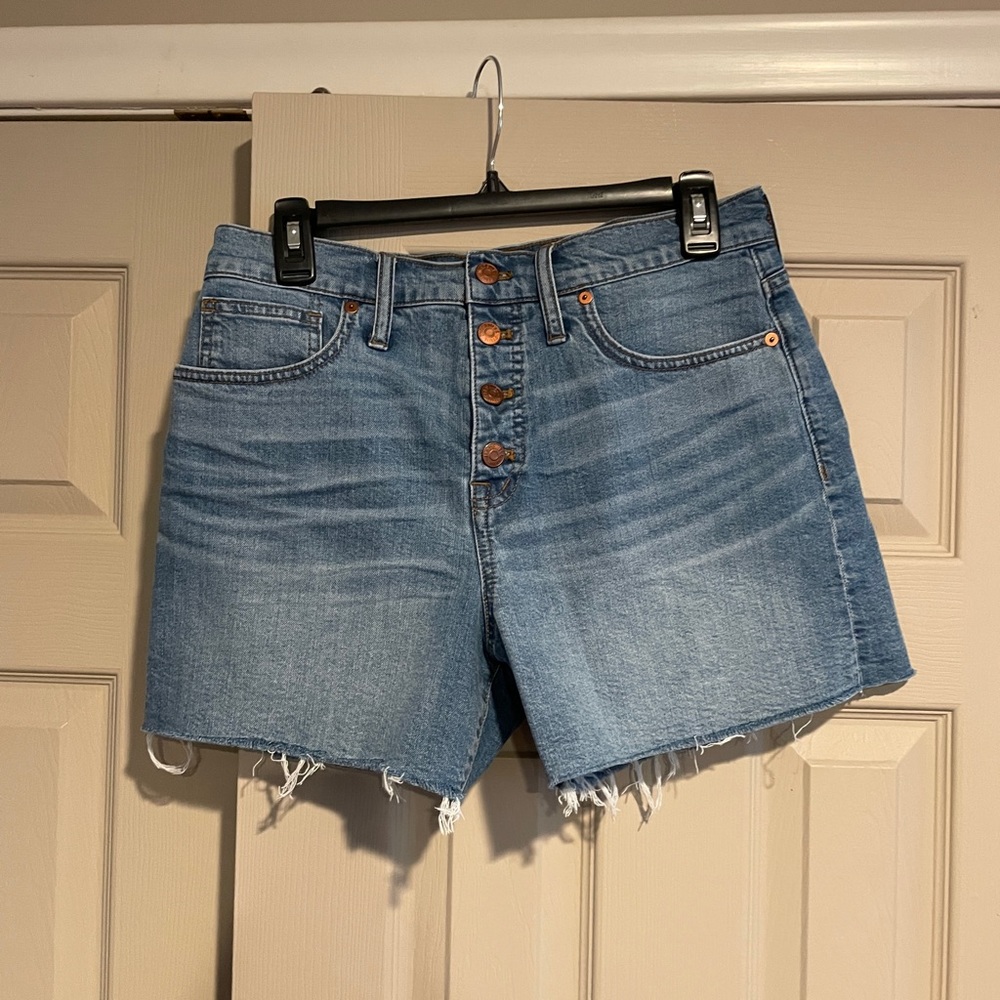 Madewell high waisted denim shorts